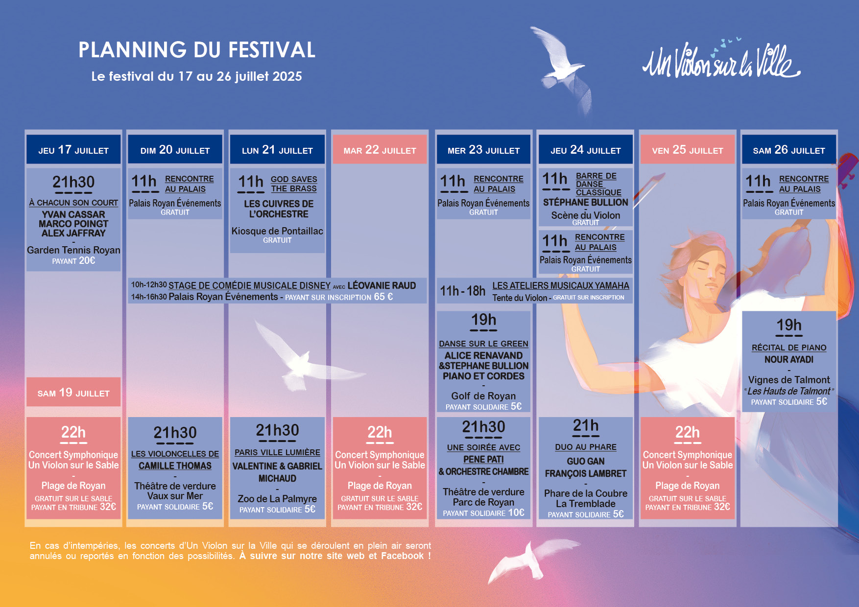 Programme Off Violon sur la ville